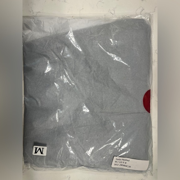 Miss Circle Sada Pleated Denim Mini Dress Medium - Picture 5 of 5